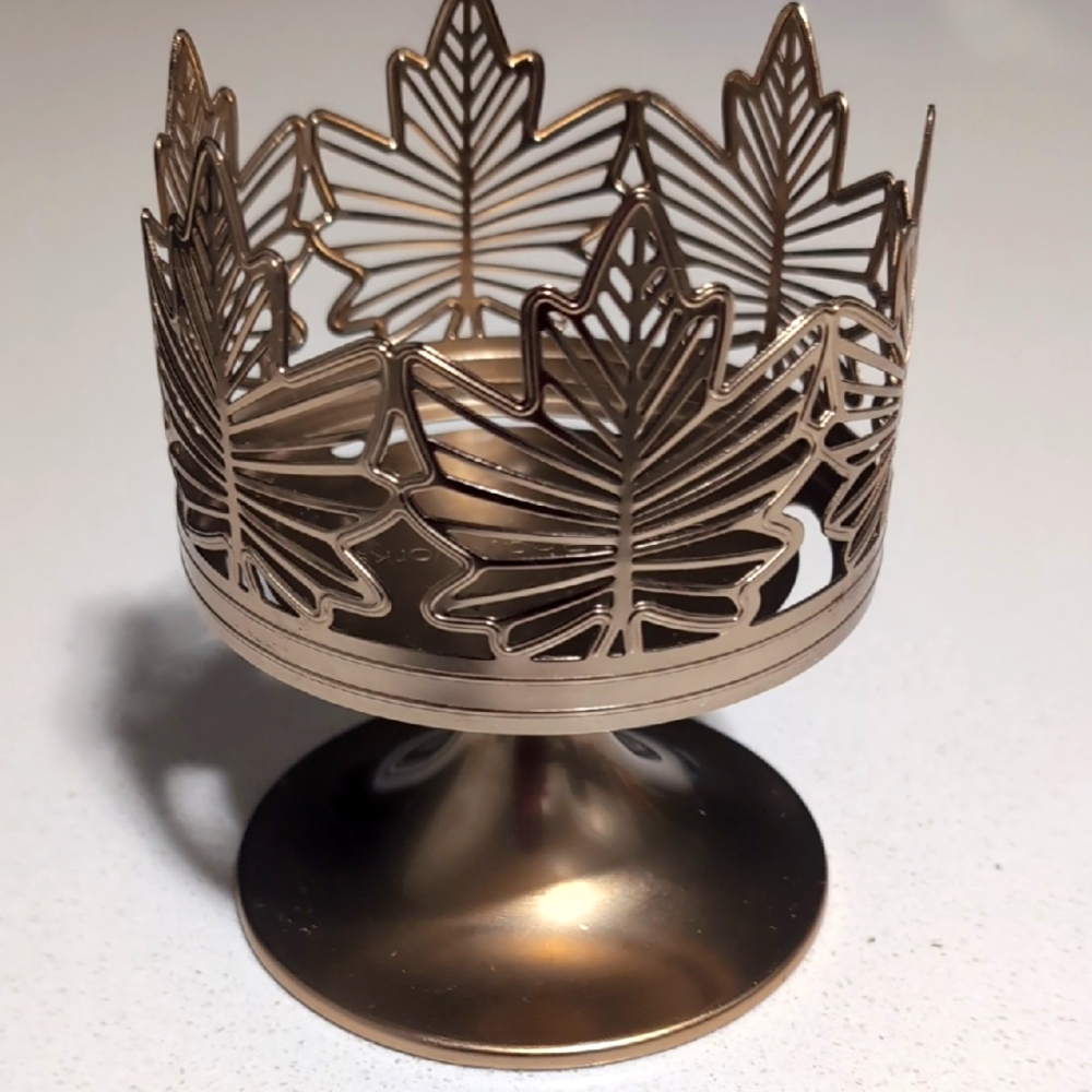 Bath & Body Works Gold Leaf Candle Holder